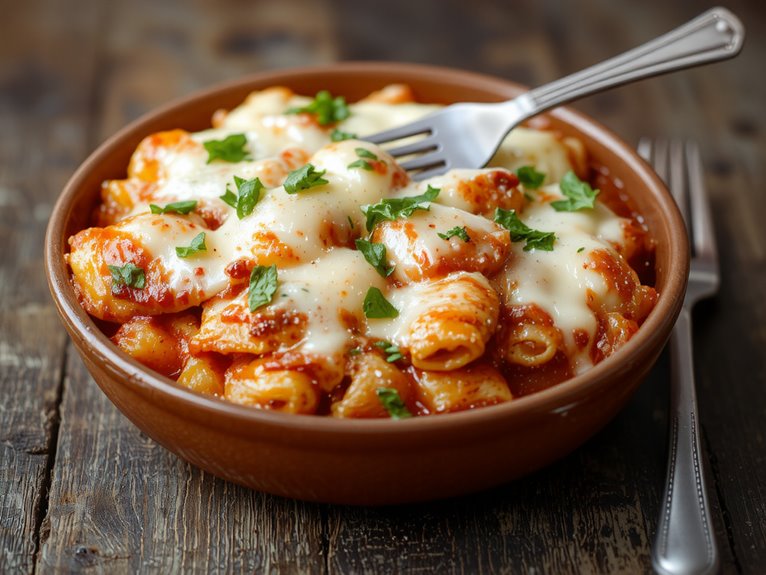 baked pasta cheese dish