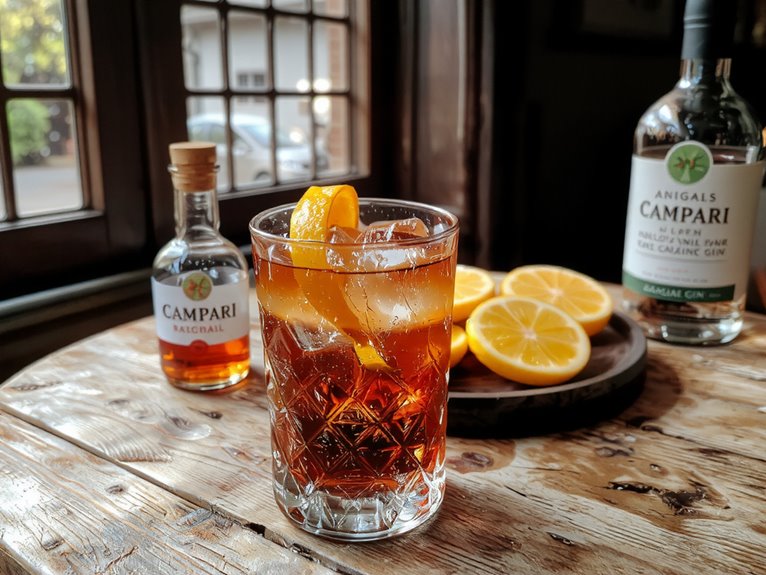 balanced bitter italian cocktail