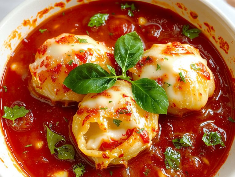 cheesy stuffed pasta shells