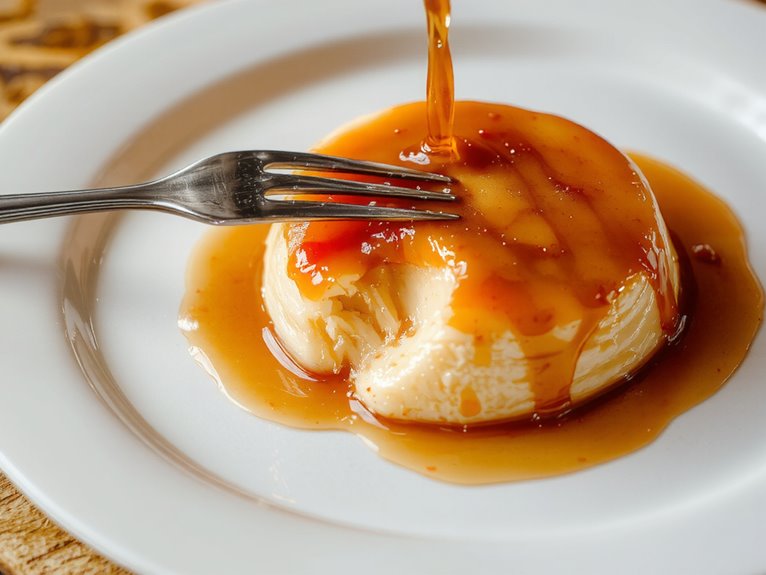 creamy caramel custard dessert