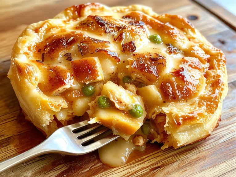 creamy chicken vegetable pie