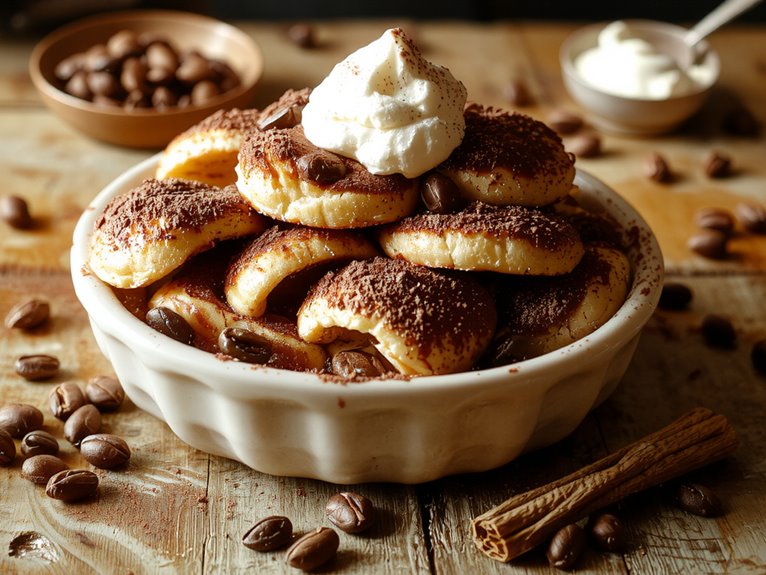 creamy coffee dessert dish