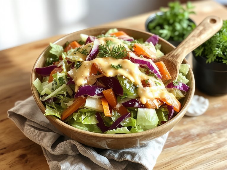 creamy crunchy fresh tangy