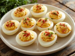 creamy egg hors d oeuvres