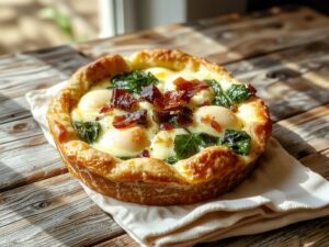 creamy egg pastry dish