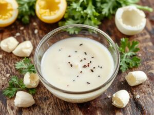 creamy garlic anchovy dressing
