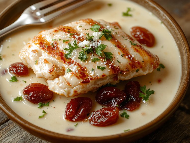 creamy garlic chicken delight