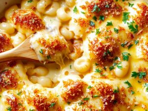 creamy homemade cheesy pasta