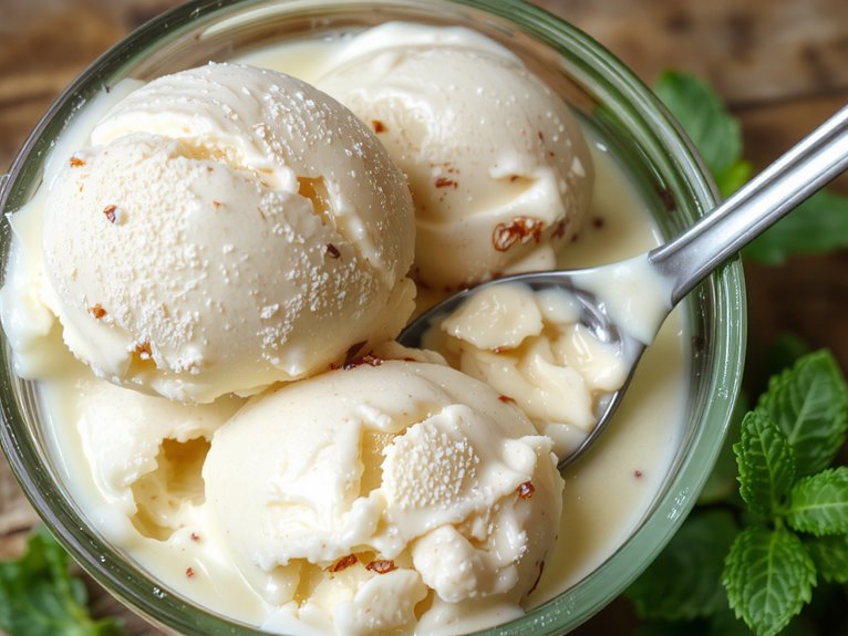 creamy homemade ice cream