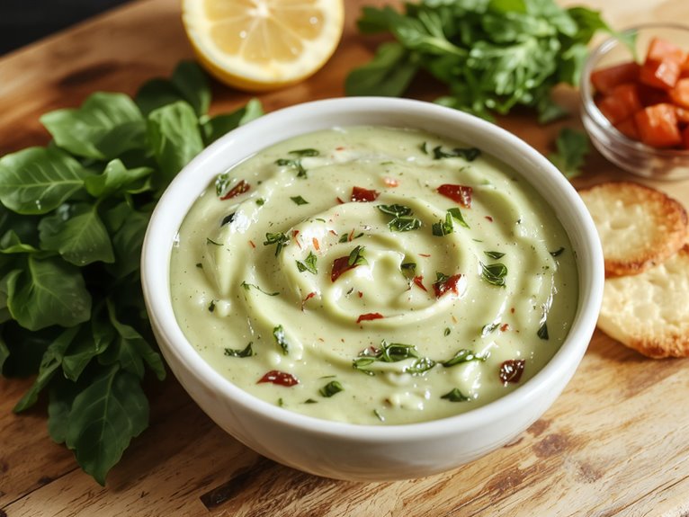 creamy homemade spinach dip