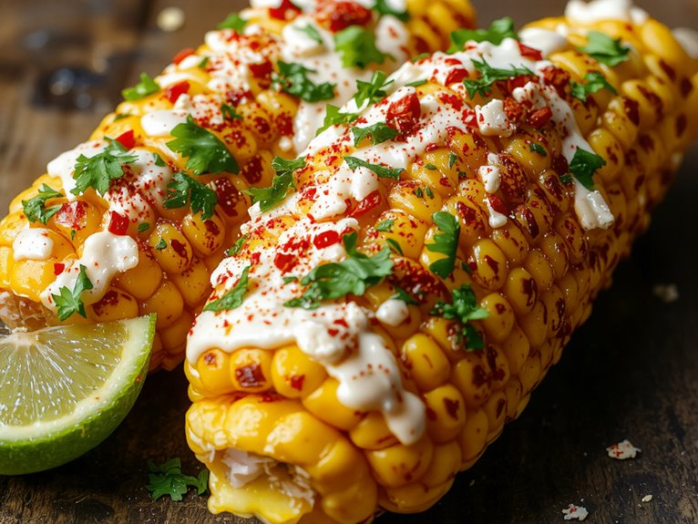 creamy mexican grilled corn
