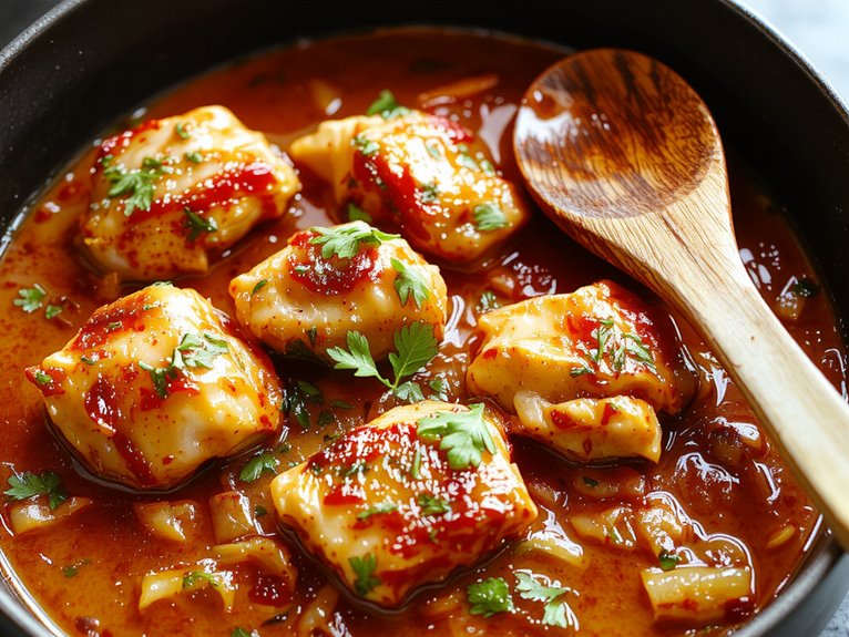 creamy spiced chicken dish