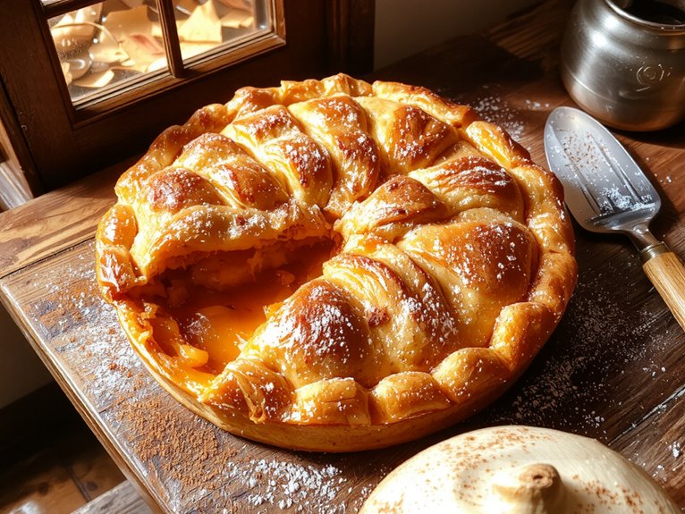 creamy spiced sweet pie