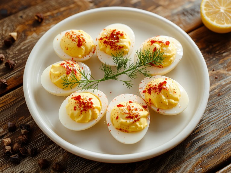 creamy tangy deviled eggs