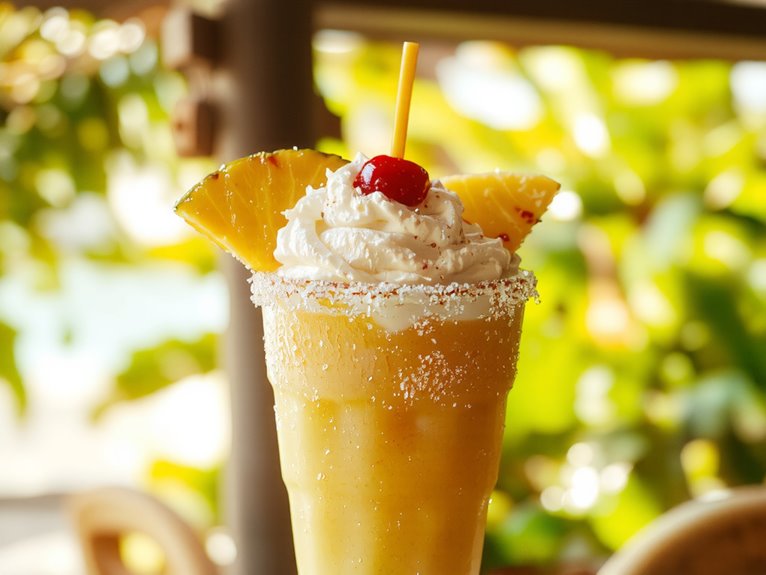 creamy tropical cocktail delight