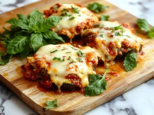 crispy cheesy eggplant layers