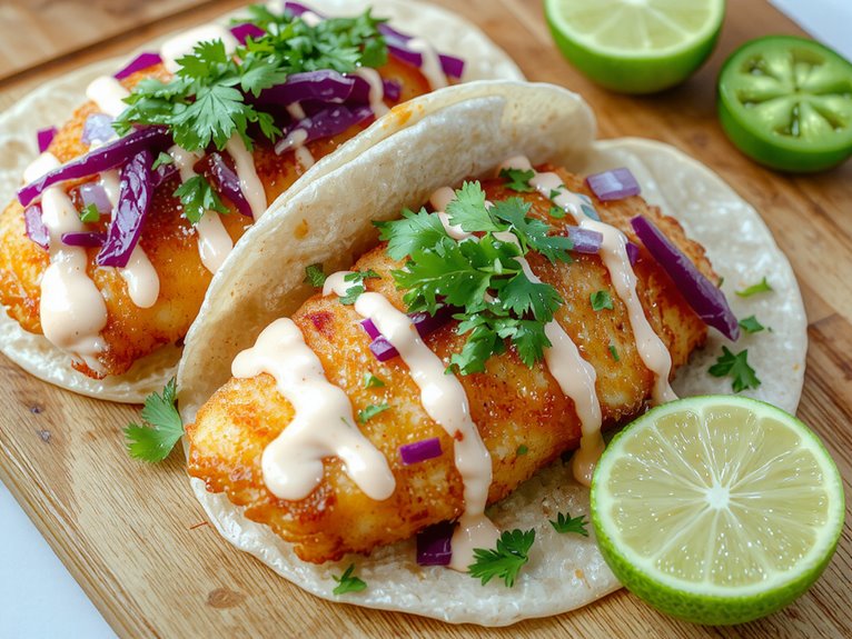 crispy fresh fish tacos