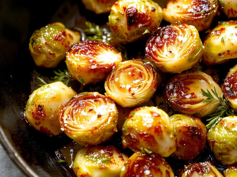crispy roasted brussels sprouts