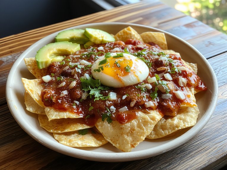 crispy tortilla mexican breakfast