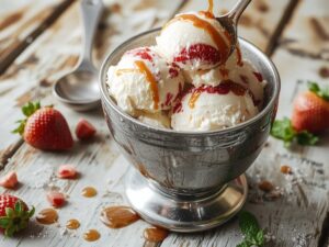 delicious creamy frozen dessert