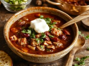 delicious ground turkey chili