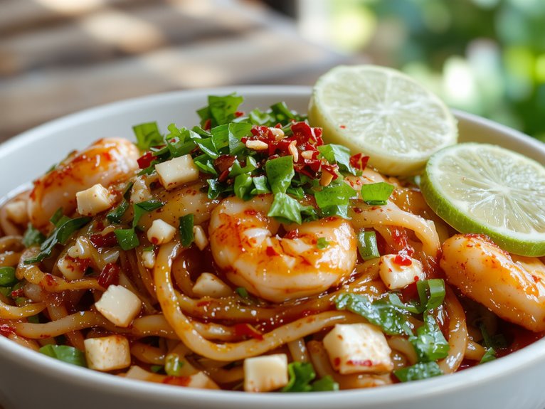 flavorful thai noodle dish