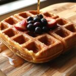 fluffy crispy breakfast waffles