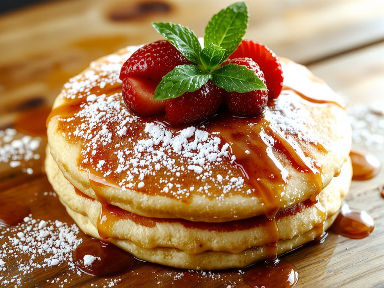 fluffy golden brown pancakes recipe