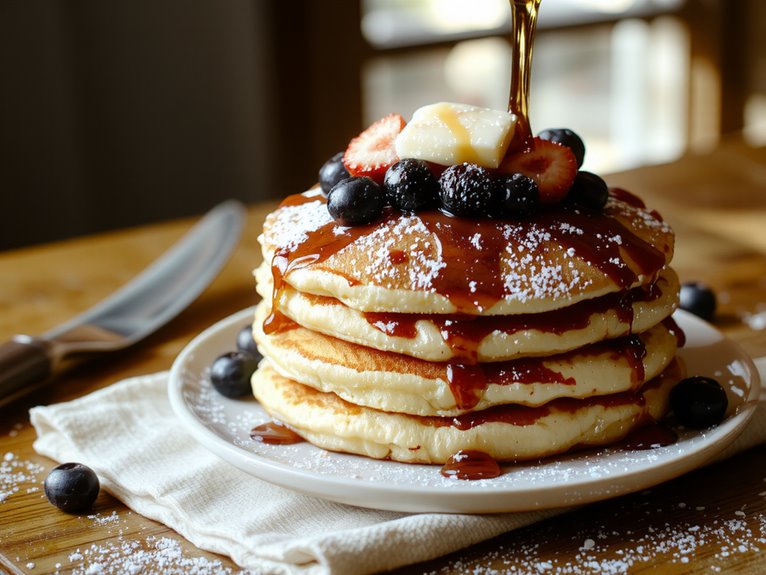 fluffy homemade pancake recipe