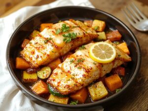 fresh fish seafood dish