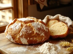 fresh fluffy golden crust