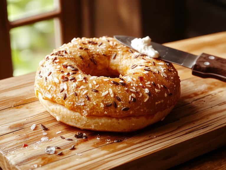 fresh homemade bagel perfection