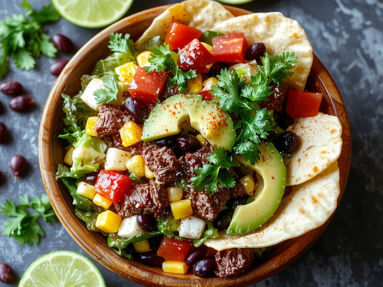 fresh homemade taco salad