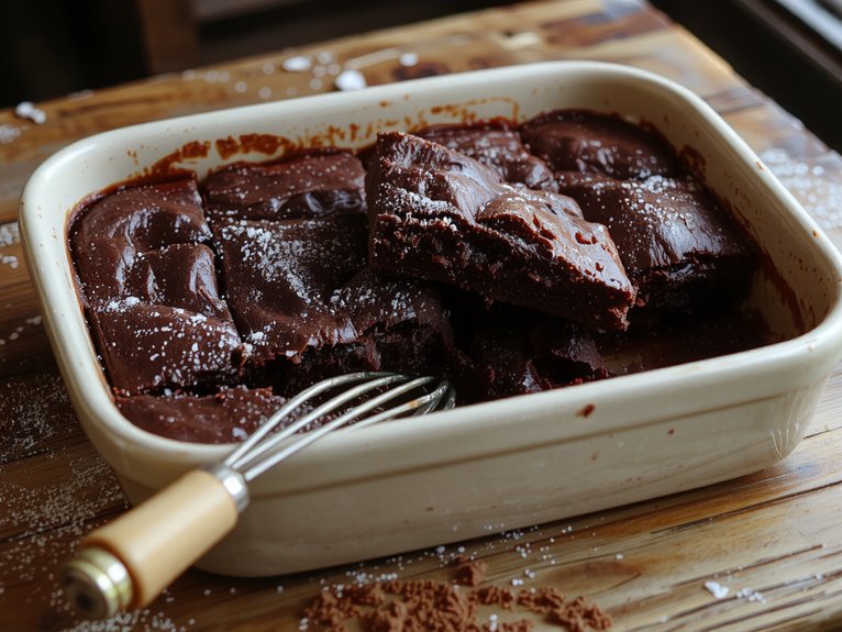 fudgy homemade chocolate brownies