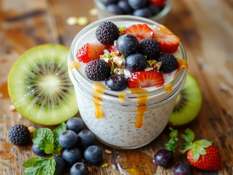 healthy chia breakfast dessert
