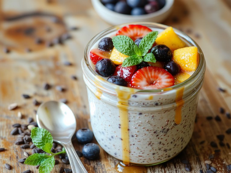 healthy customizable breakfast pudding