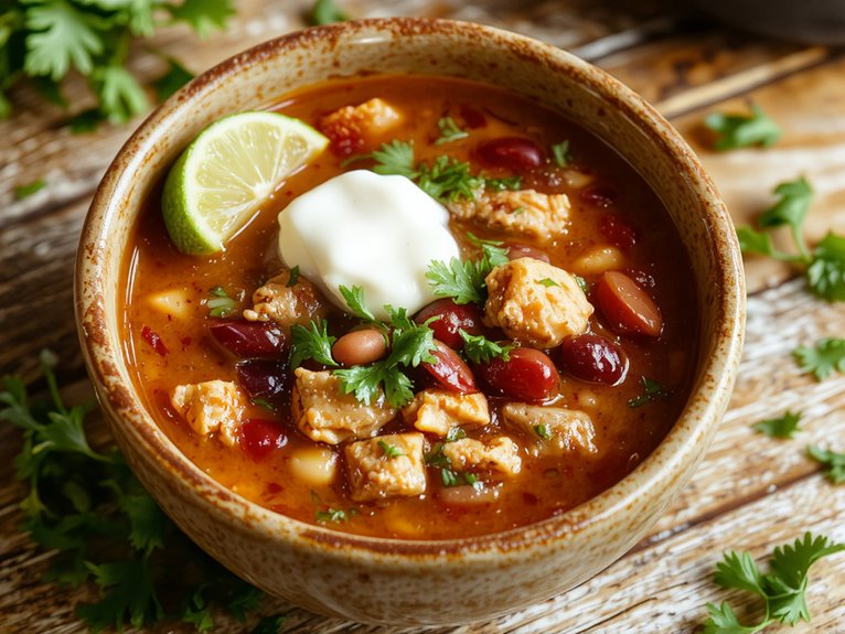 heartwarming homemade turkey chili