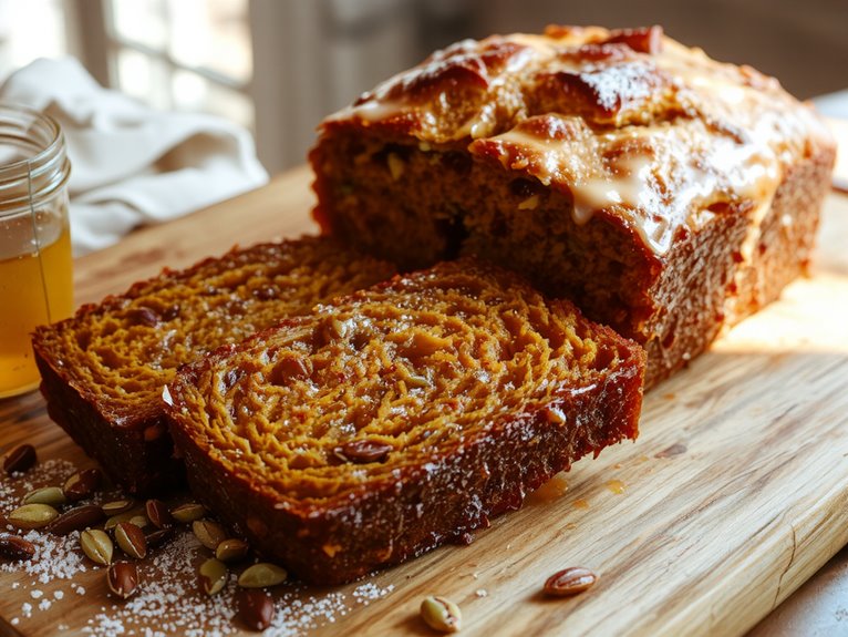 moist spiced pumpkin bread