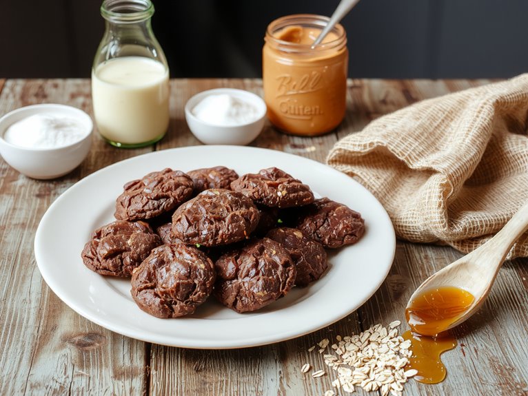 no bake chocolate peanut cookies