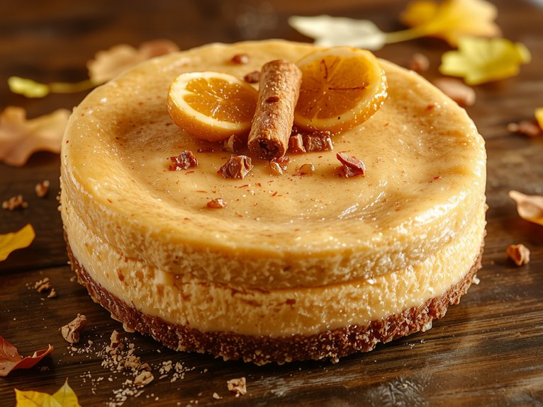 pumpkin spice cheesecake delight