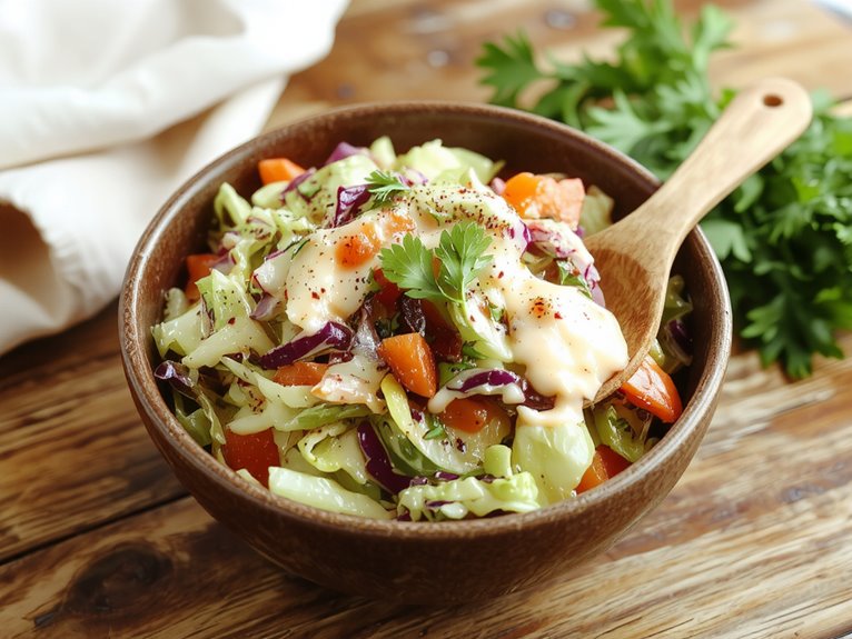 refreshing homemade cabbage side