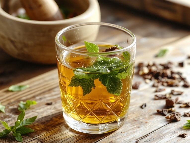 refreshing homemade green tea