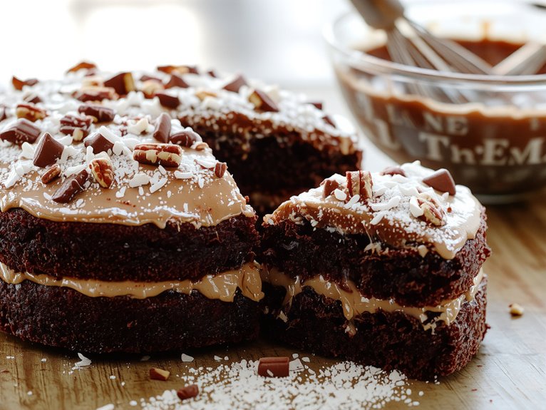 rich chocolate layered dessert