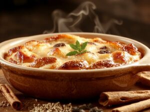 rich creamy bread dessert