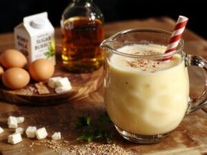 rich creamy holiday beverage