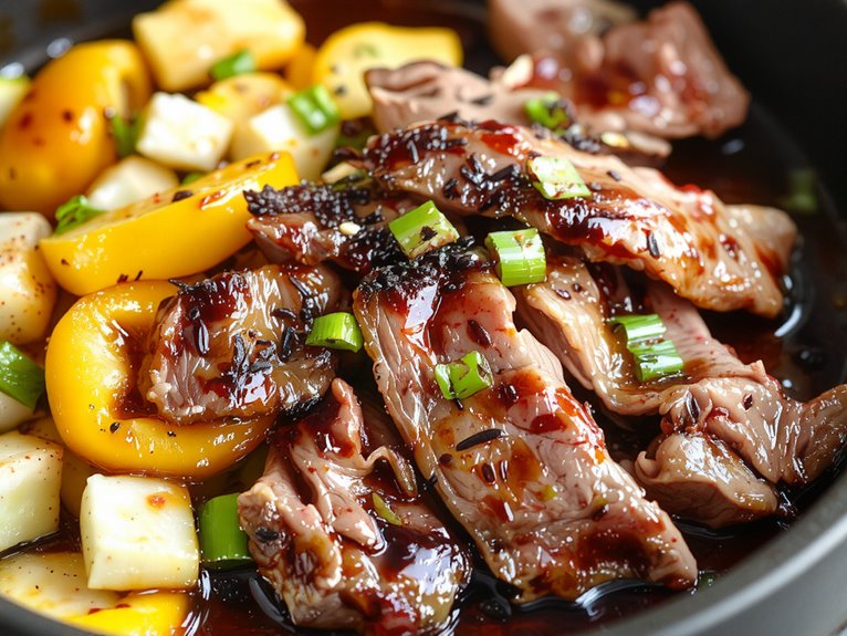 savory pepper steak dish