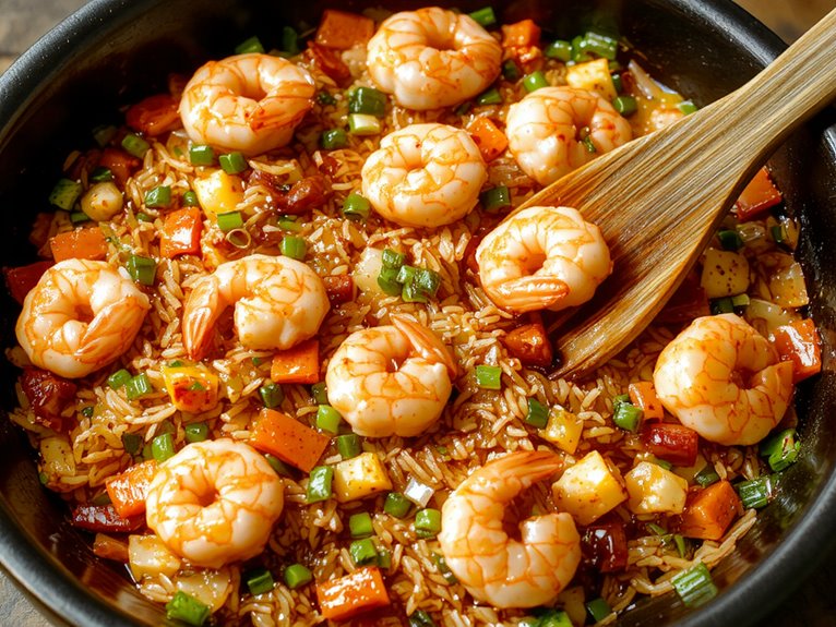 savory shrimp rice dish