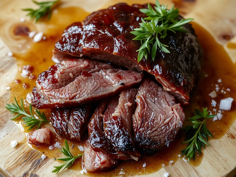 slow cooked tender brisket