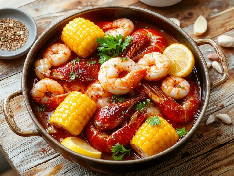 southern seafood boil feast
