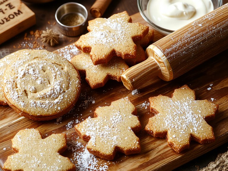 spiced holiday gingerbread cookies
